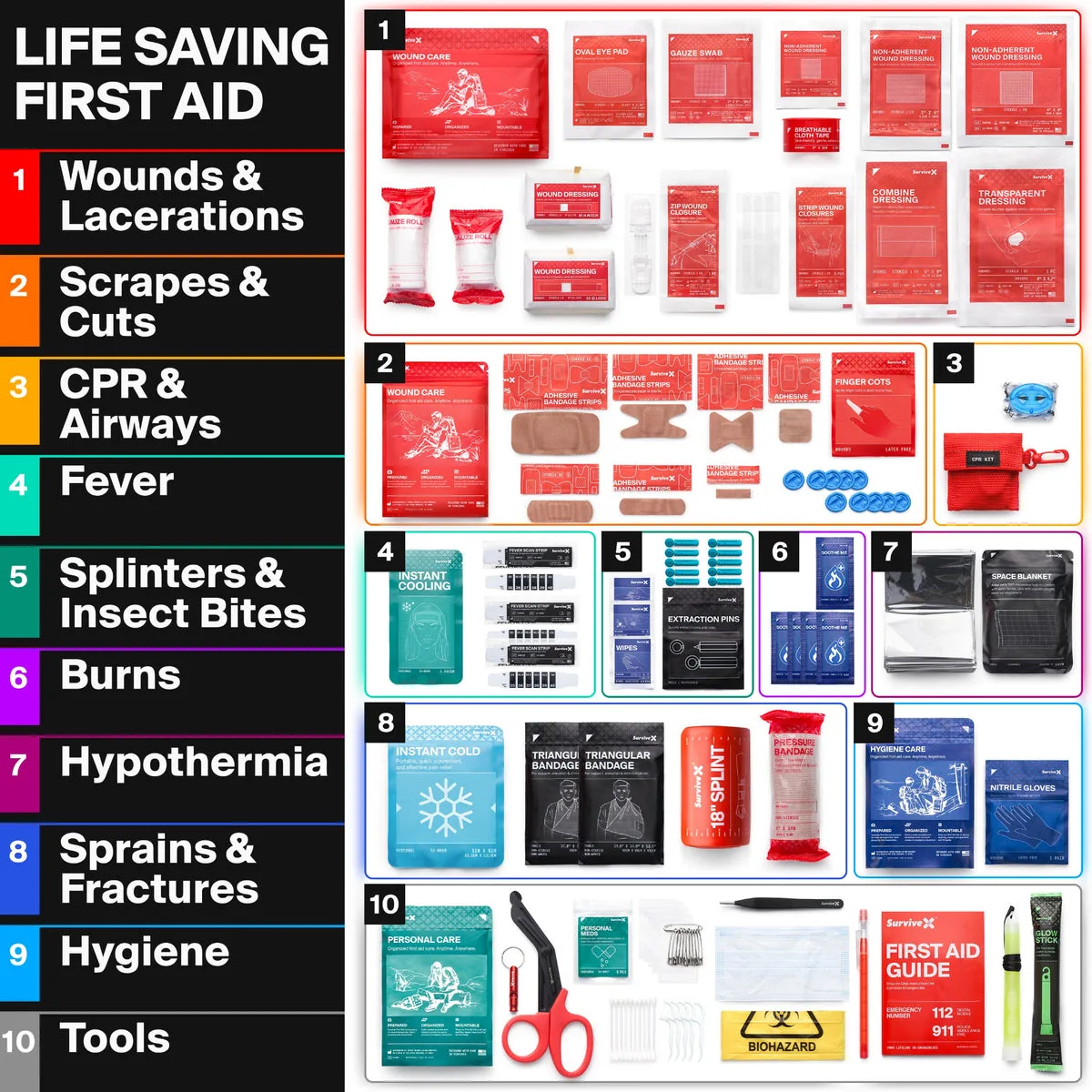 Survive X Large First Aid Kit