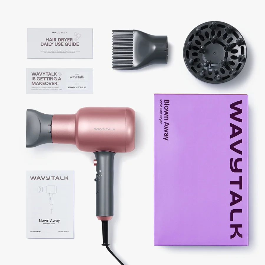 Wavytalk Blown Away Ionic Hair Dryer, model QL-5917BDC-I